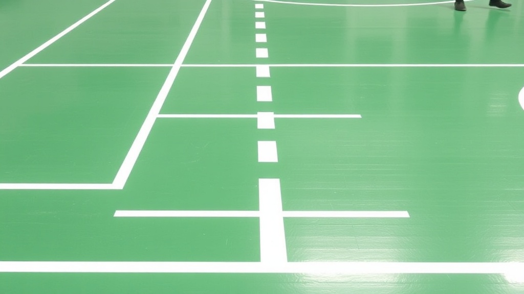 배구 코트 사이드라인에 표시된 교체 구역